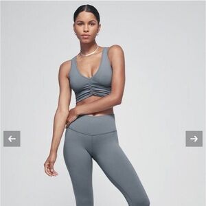 Alo yoga airbrush leggings - small - steel blue
